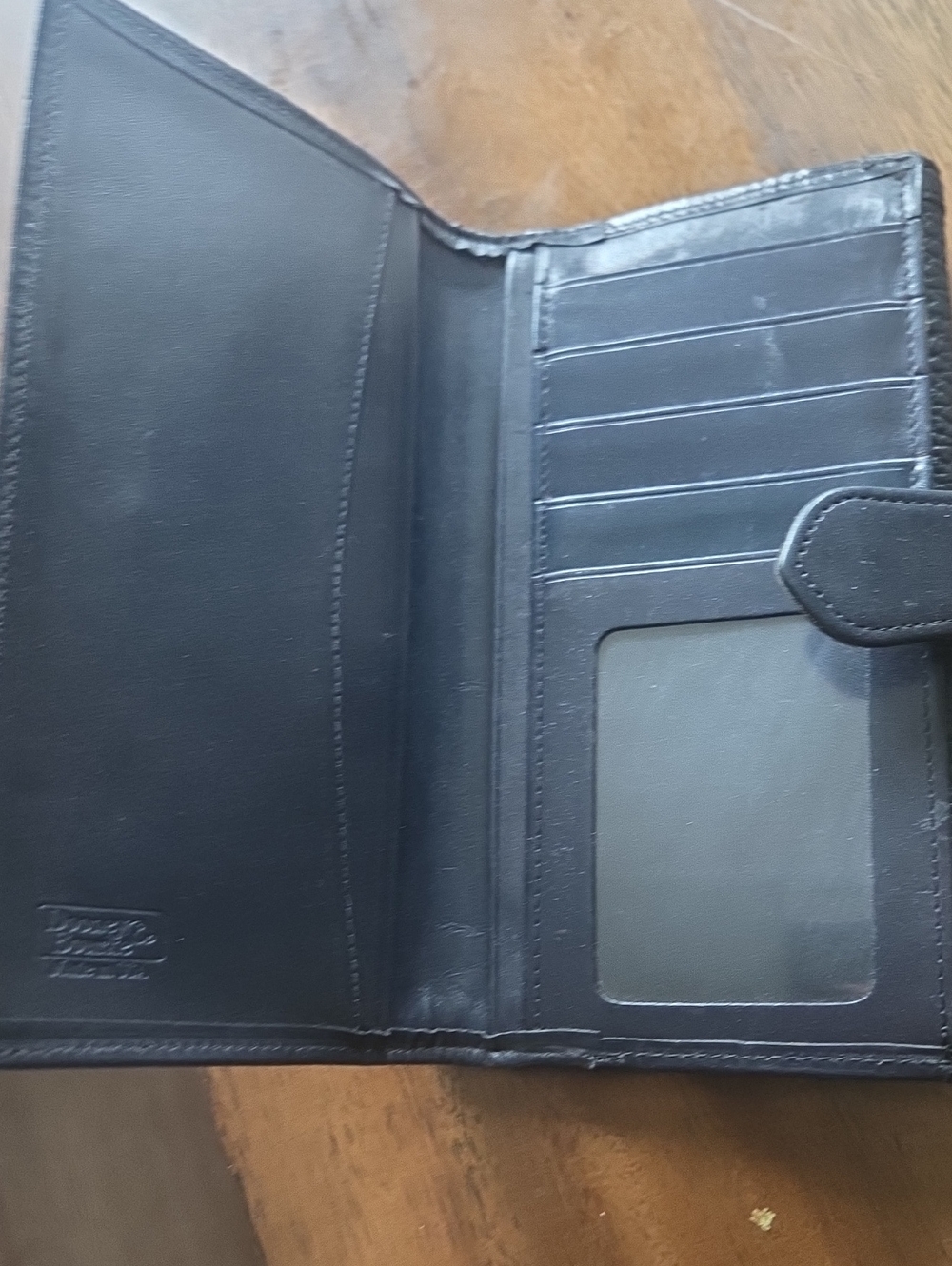 Dooney & Bourke All-Weather Leather Bifold Wallet Blue - Picture 10 of 11